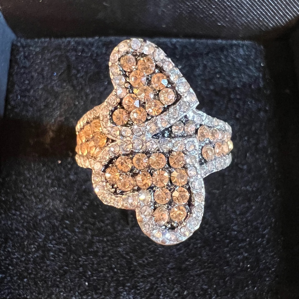 DOUBLE HEART RING (067)